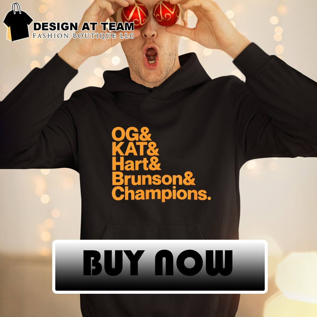 Jalen Brunson Josh Hart OG Anunoby KAT Karl-Anthony Towns Knicks 2026 World Champions shirt