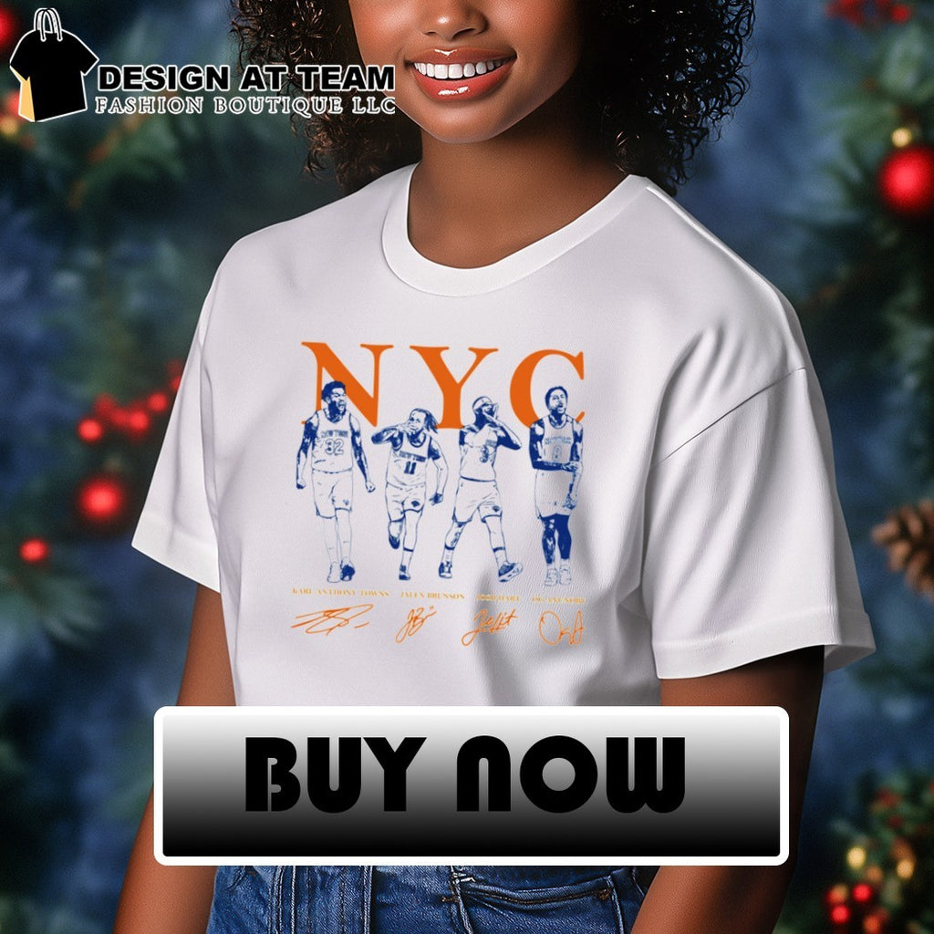 Jalen Brunson KAT OG Josh Hart NYC Gang Signature Knicks shirt