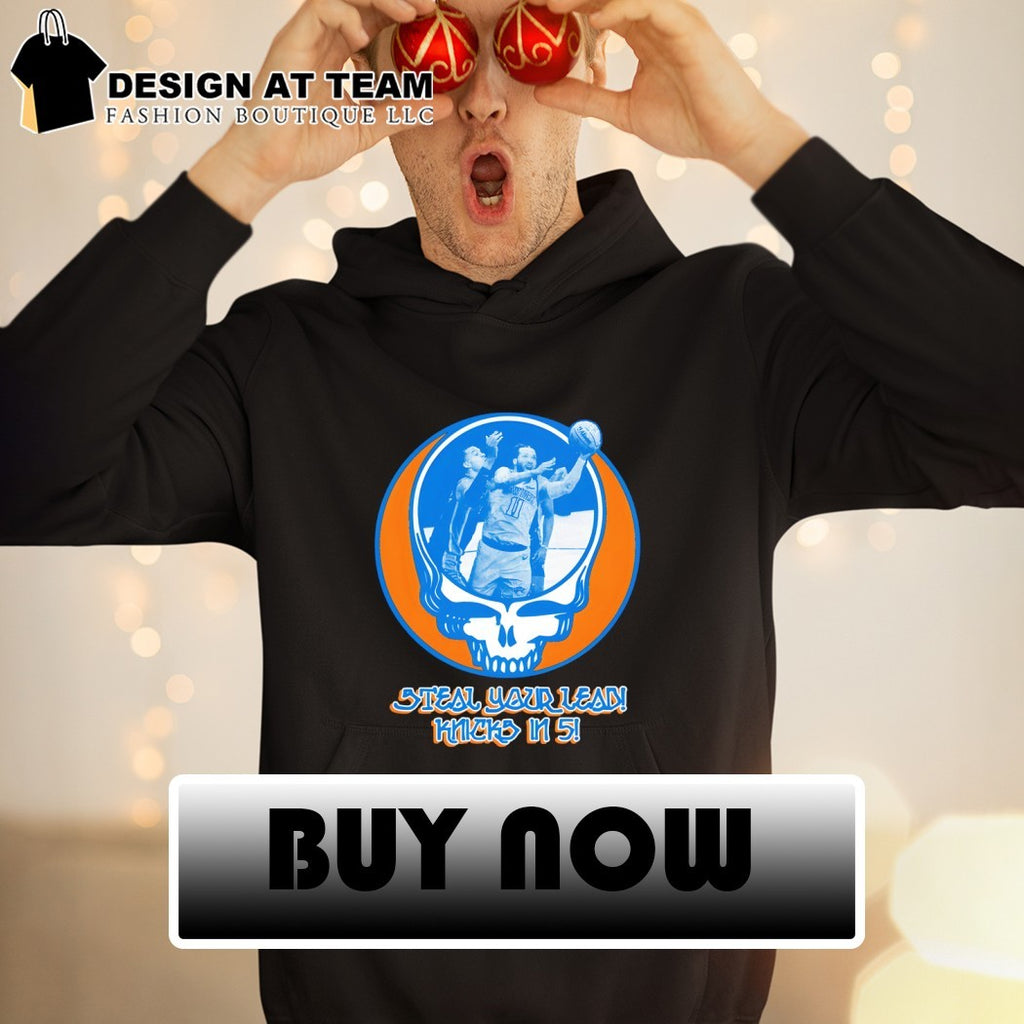 Jalen Brunson Knicks Grateful Dead steal your kead Knicks in 5 shirt