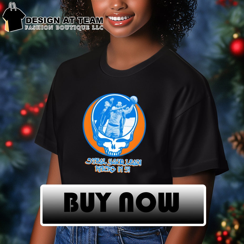 Jalen Brunson Knicks Grateful Dead steal your kead Knicks in 5 shirt