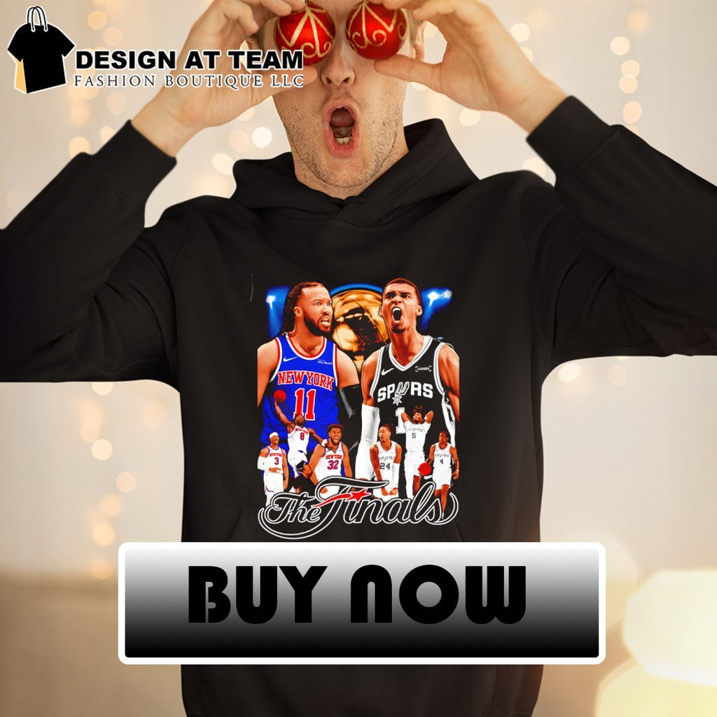 Jalen Brunson Knicks vs Victor Wembanyama Spurs Basketball NBA The Finals 2026 shirt