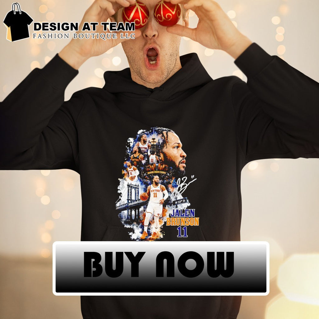 Jalen Brunson Number 11 Knicks basketball star graphic signature shirt