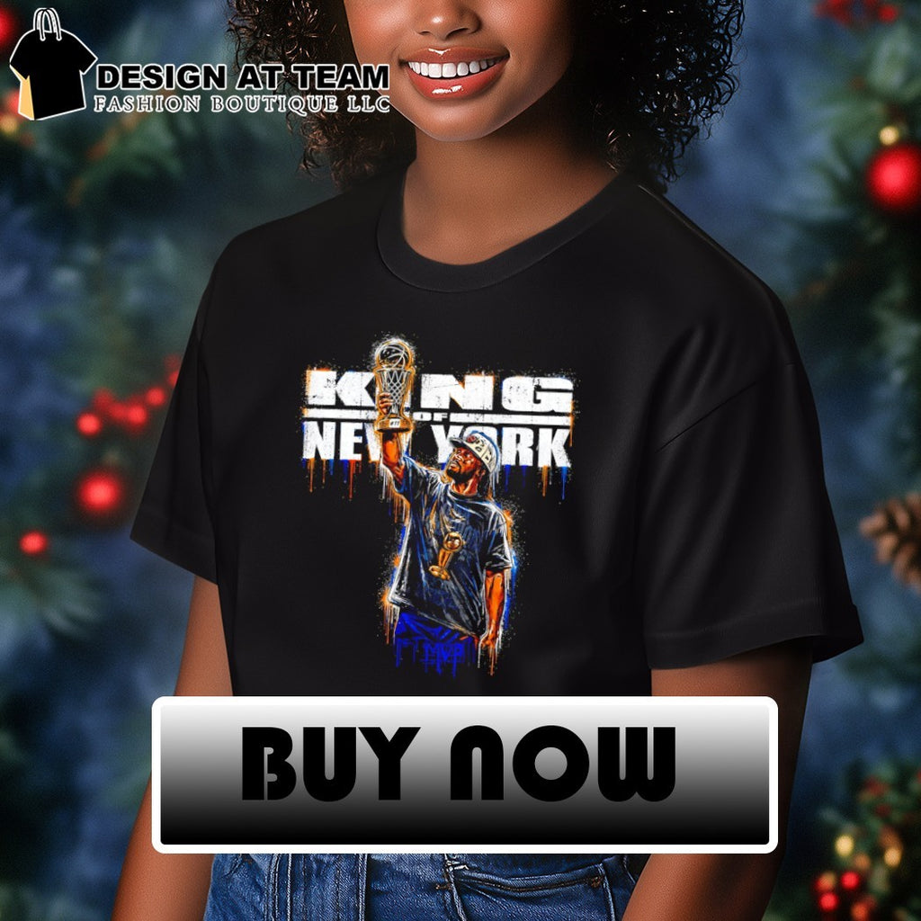 Jalen Brunson basketball player trophy King of New York MVP Finals 2026 shirt