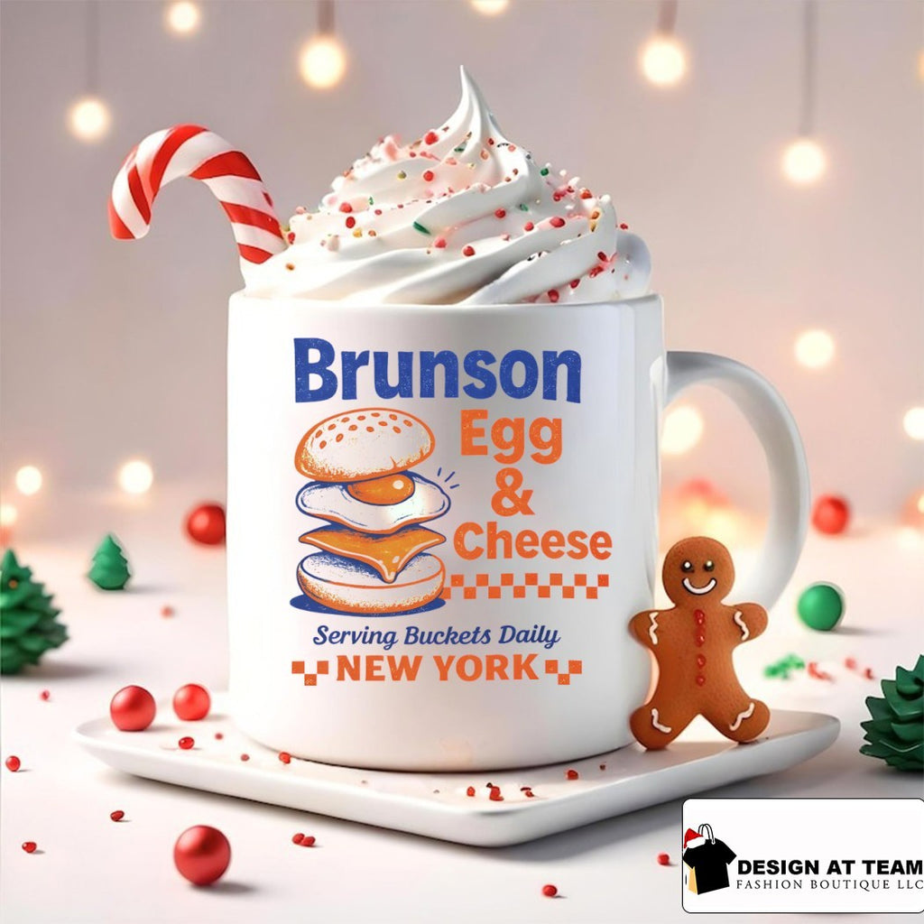 Jalen Brunson brunson egg cheese serving buckets daily New York shirt