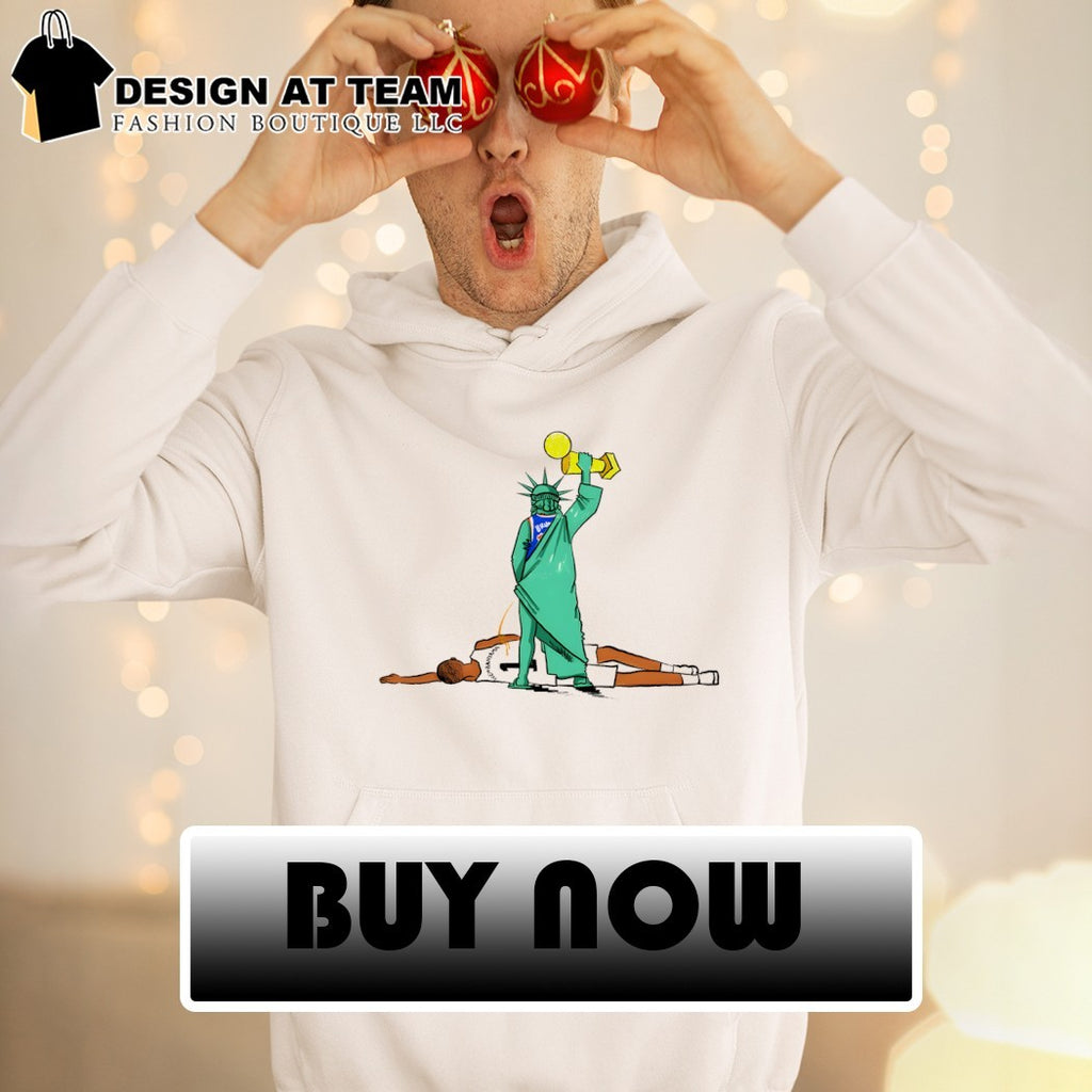Jalen Brunson x Statue of Liberty piss on Victor Wembanyama Beat Spurs to Win 2026 NBA Finals shirt