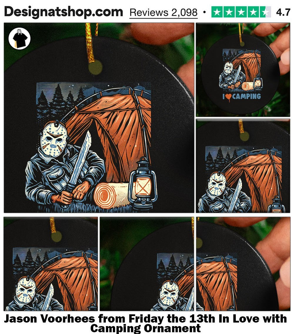Jason Voorhees from Friday the 13th In Love with Camping shirt