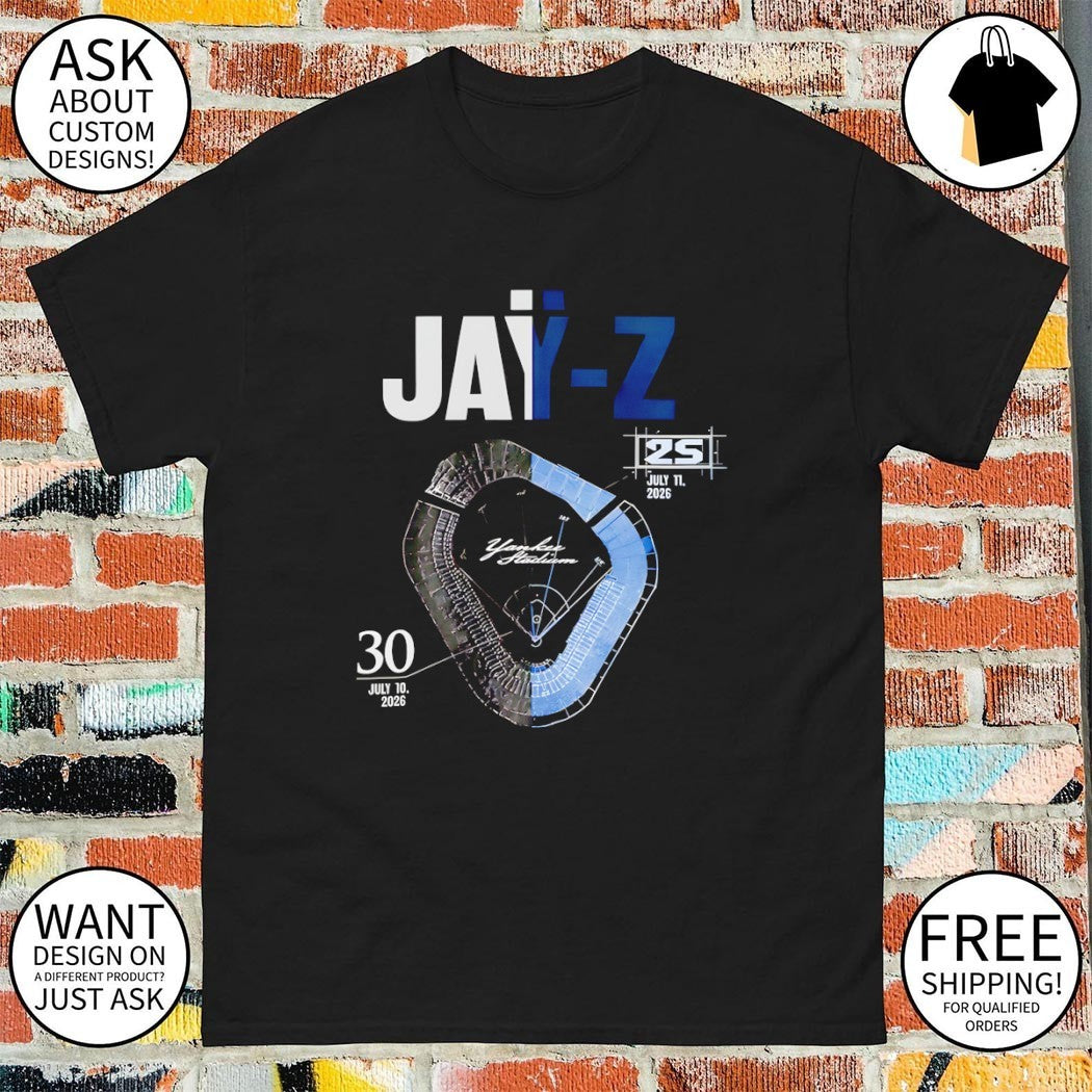 Jay-Z Yankee Stadium July 10 11 2026 25 event music shirt