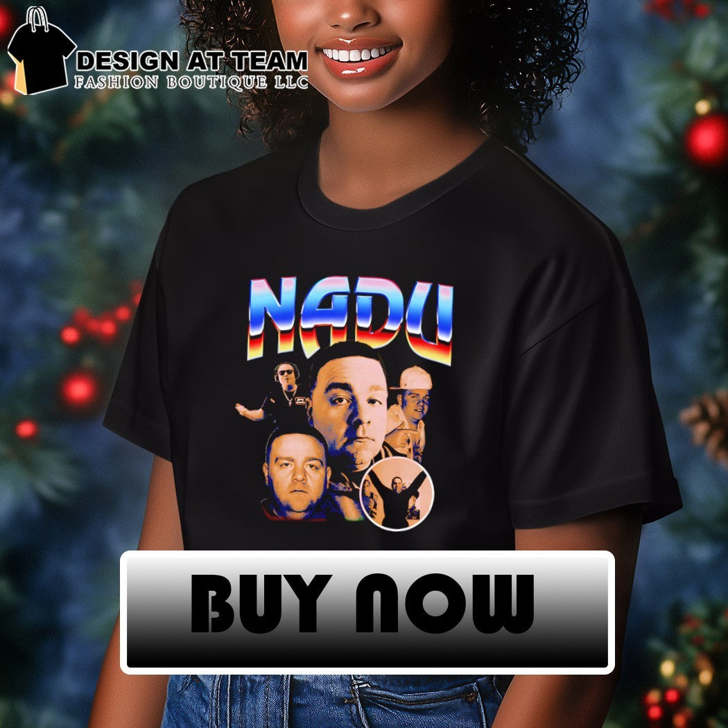 Jeff Nadu faces graphic shirt