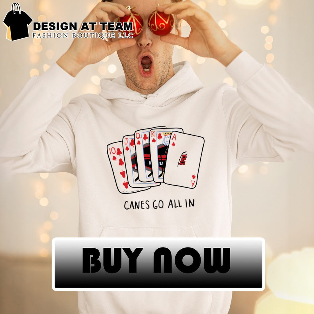 Carolina Hurricanes card canes go all in NHL Finals Game shirt