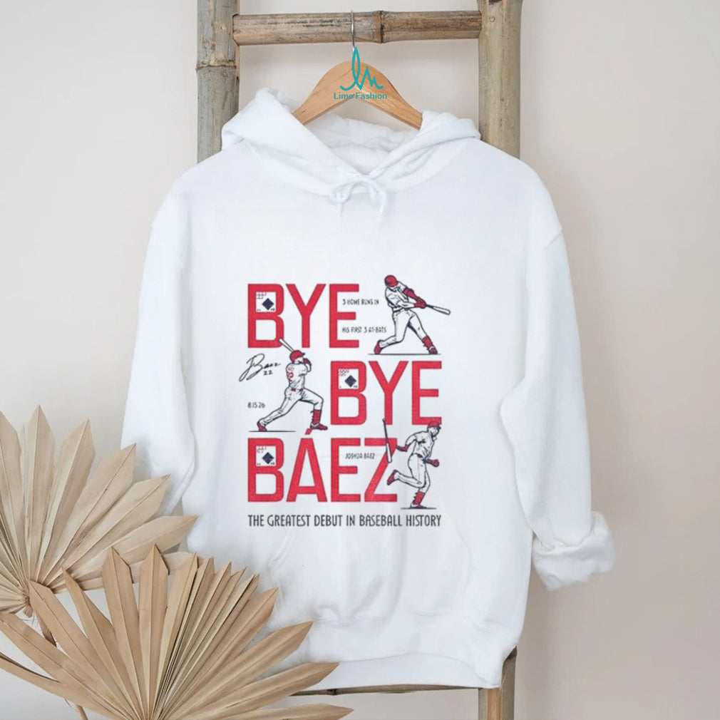Joshua Báez Bye Bye Báez the greatest debut in baseball history signature shirt