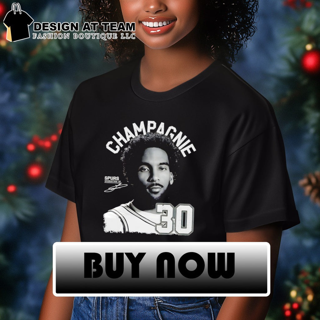 Julian Champagnie San Antonio Spurs basketball player 30 undrafted ’22 shirt
