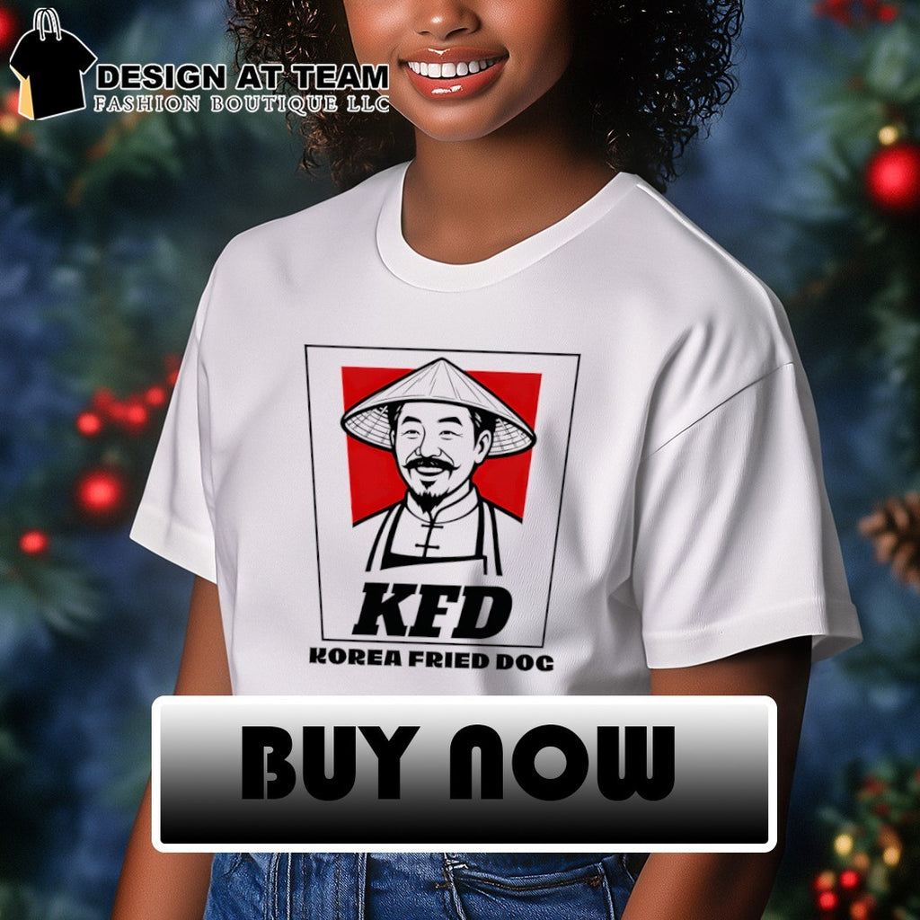 KFD Korea Fried Dog KFC parody logo shirt