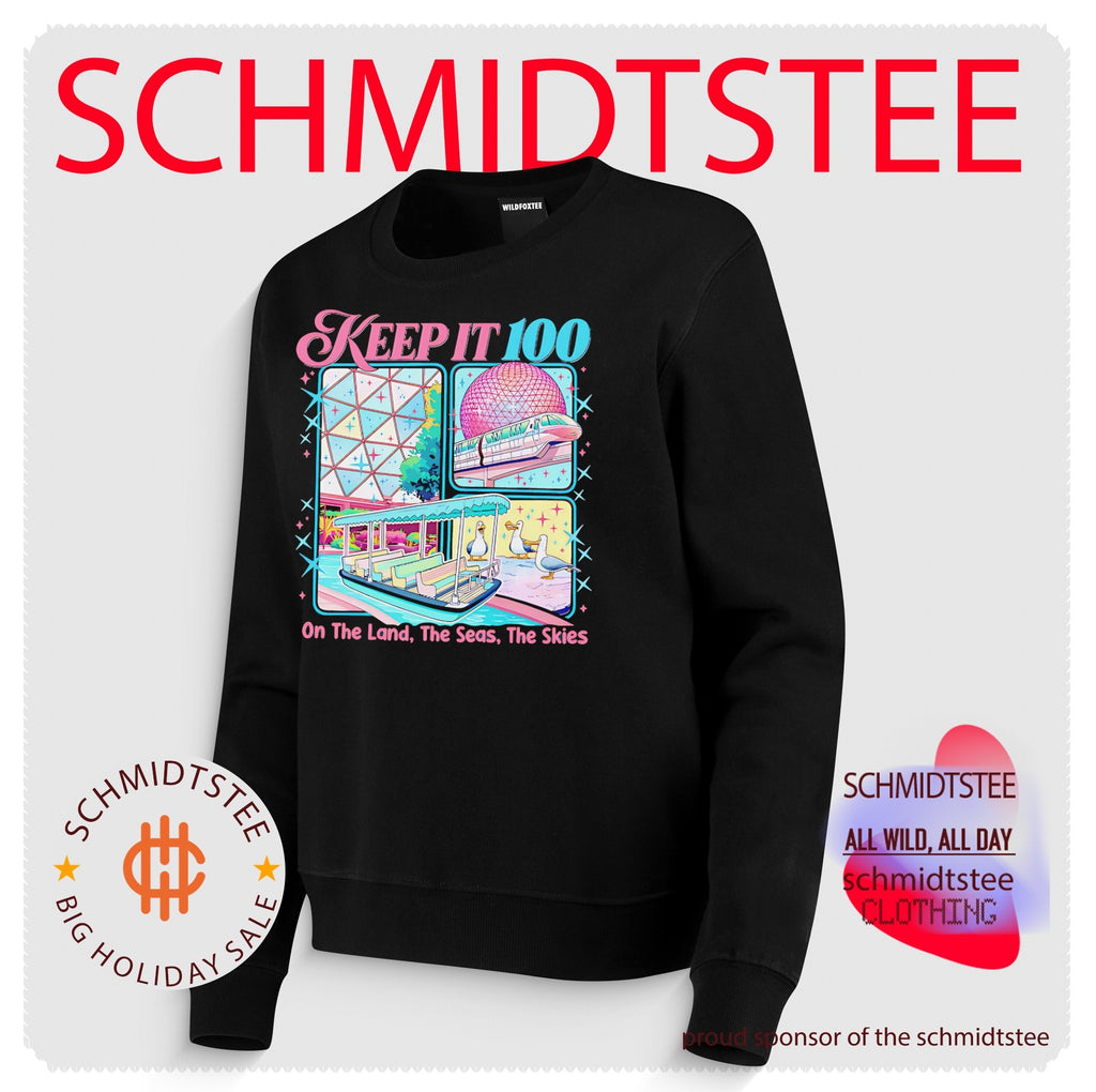 Keep it 100 on the land the seas the skies shirt