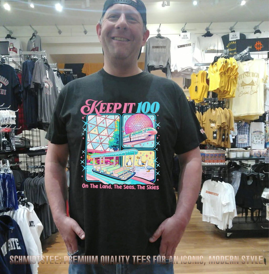 Keep it 100 on the land the seas the skies shirt