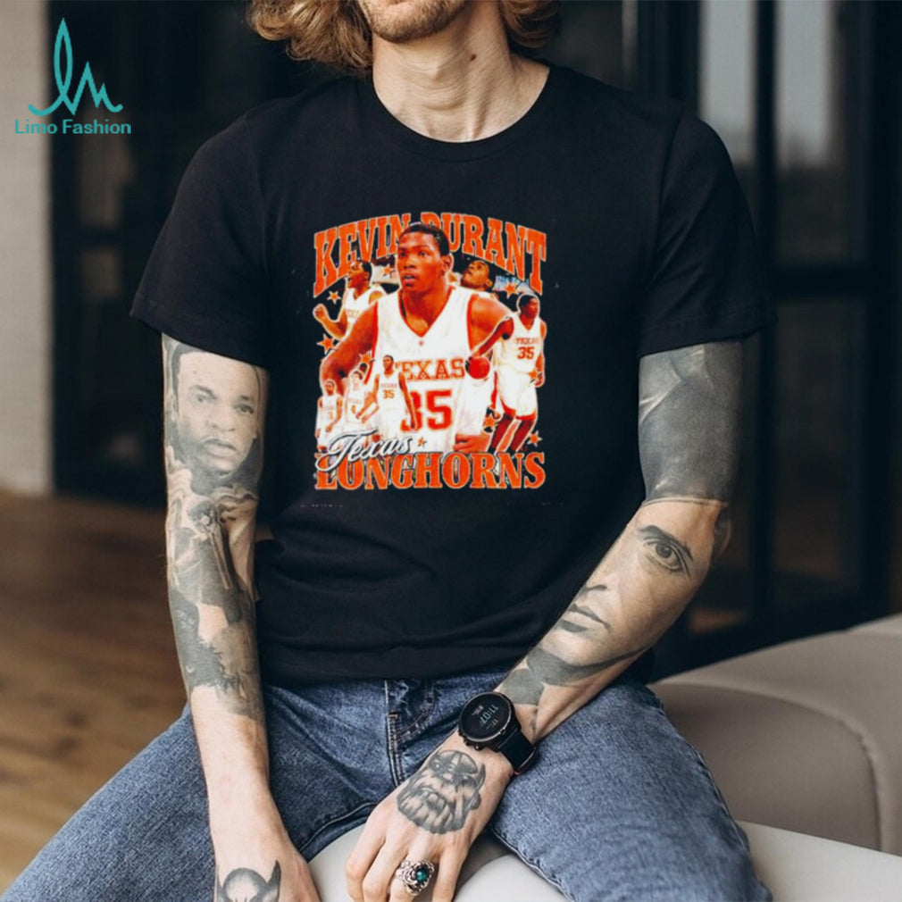 Kevin Durant Texas Longhorns No 35 Vintage Collage shirt