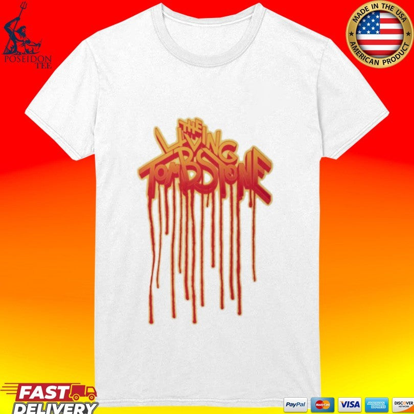 The Living Tombstone Drip Logo Summer T-shirt
