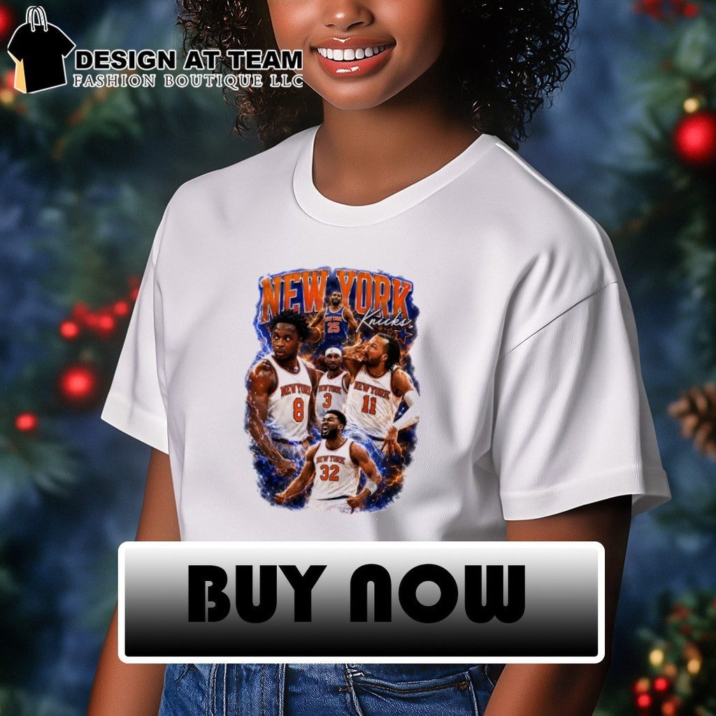 Knicks OG Anunoby Mikal Bridges Jalen Brunson Karl-Anthony Towns New York shirt