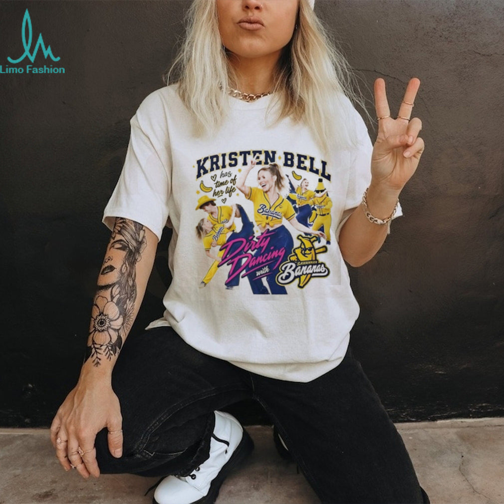 Kristen Bell Has Time of Her Life Dirty Dancing with Savannah Bananas shirt