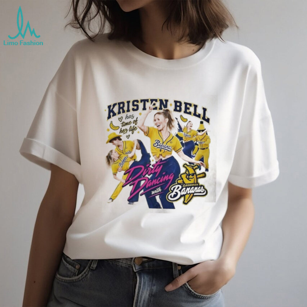 Kristen Bell Has Time of Her Life Dirty Dancing with Savannah Bananas shirt
