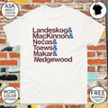 Landeskog MacKinnon Necas Toews Makar Wedgewood Colorado Avalanche Hockey NHL 2026 shirt