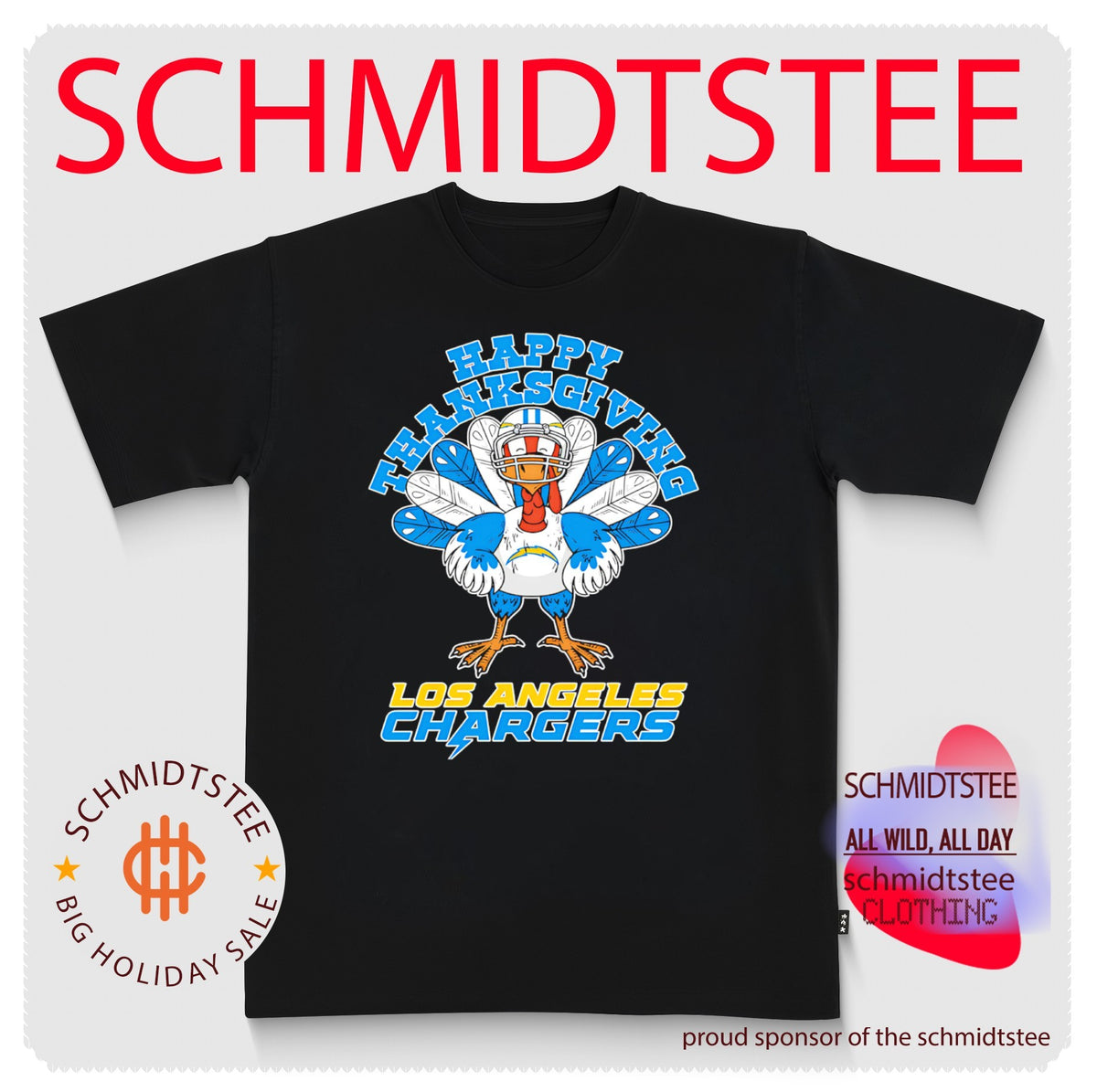 Los Angeles Chargers Turkey happy thanksgiving shirt