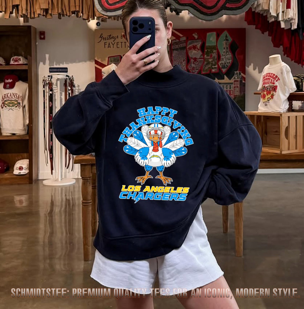 Los Angeles Chargers Turkey happy thanksgiving shirt