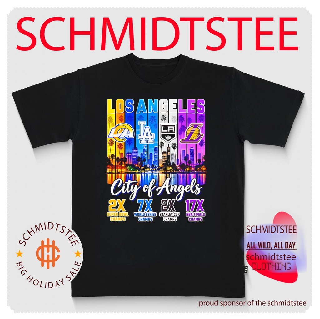 Los Angeles Sports Team City Of Angels illustration shirt