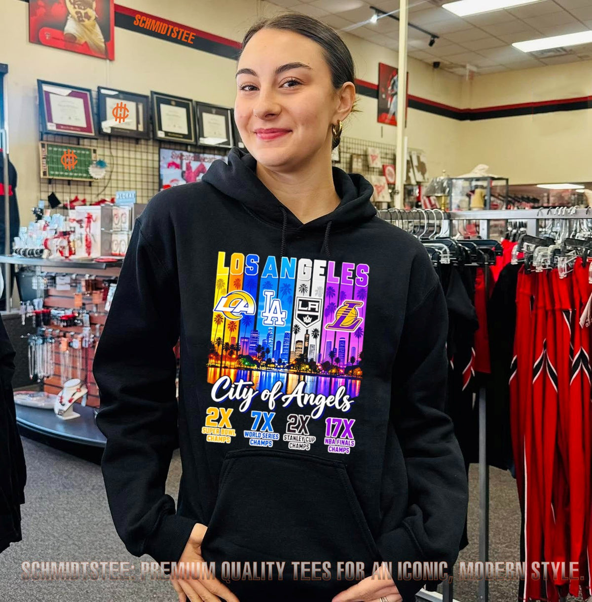 Los Angeles Sports Team City Of Angels illustration shirt