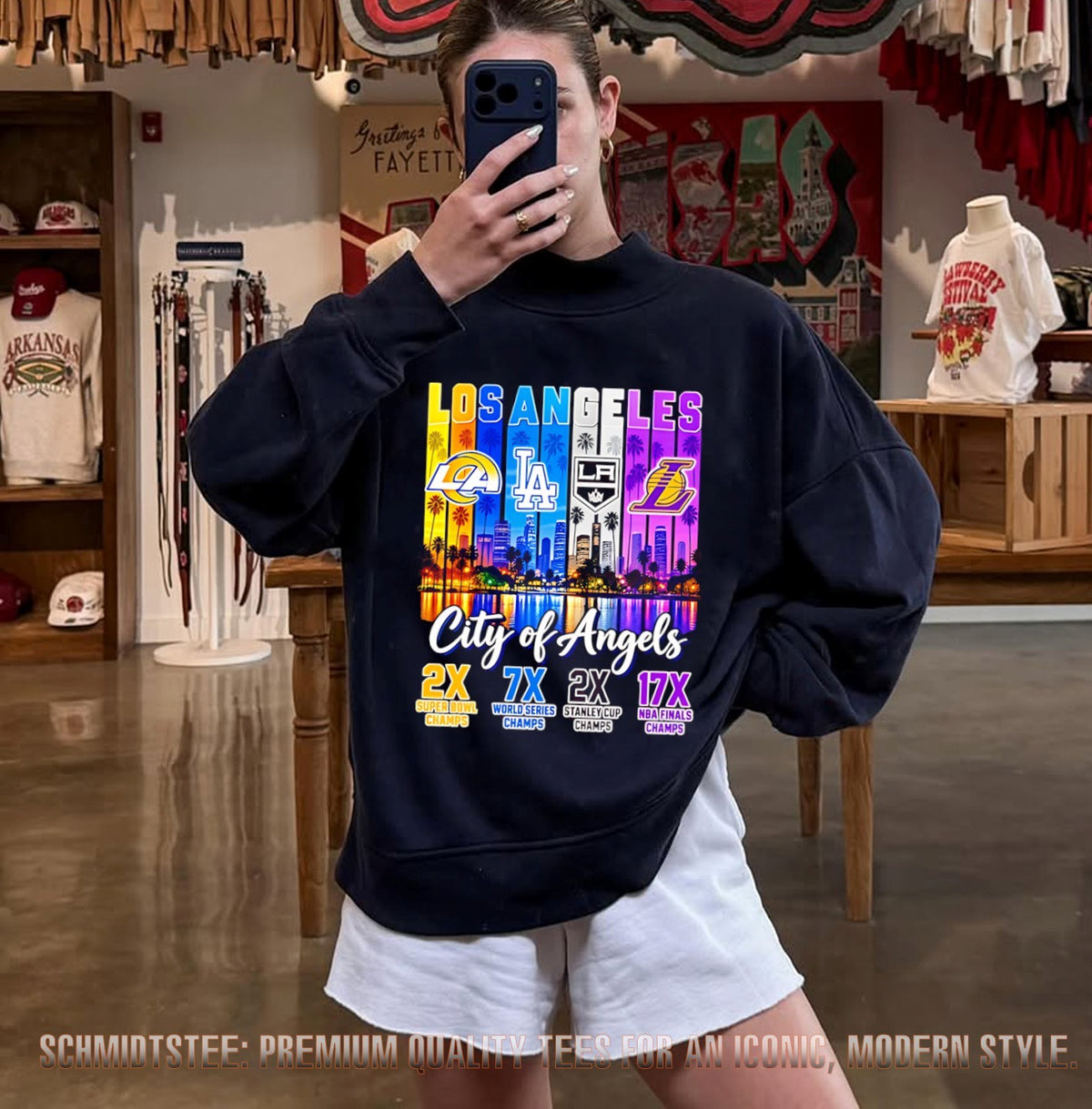 Los Angeles Sports Team City Of Angels illustration shirt
