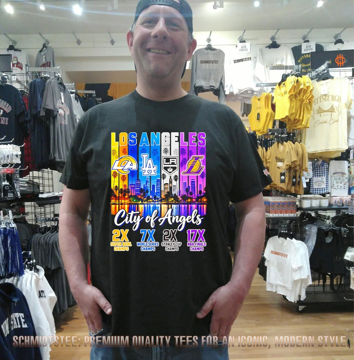 Los Angeles Sports Team City Of Angels illustration shirt