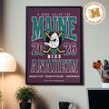 Maine Anaheim CA 2026 Event Poster At House Of Blues On August 21 2026 Home Decor Poster Canvas