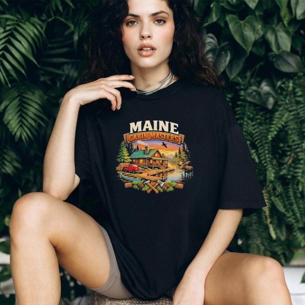 Maine Cabin Masters cabin scene vintage shirt