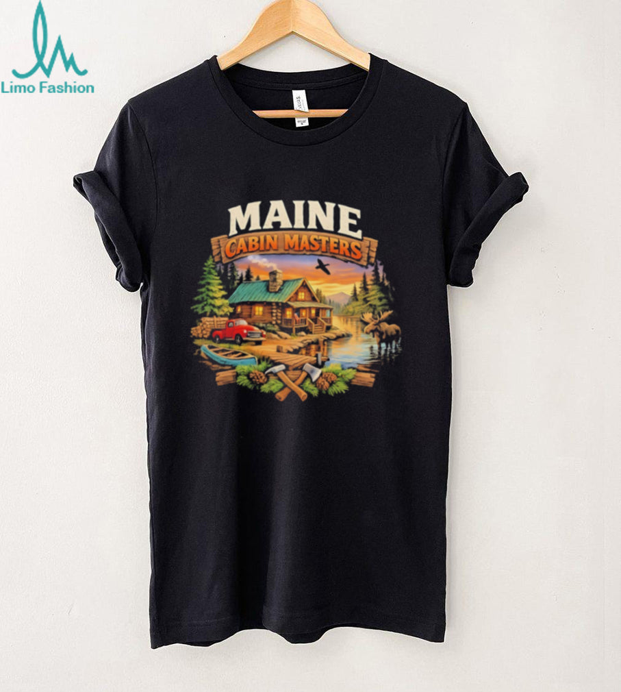 Maine Cabin Masters cabin scene vintage shirt