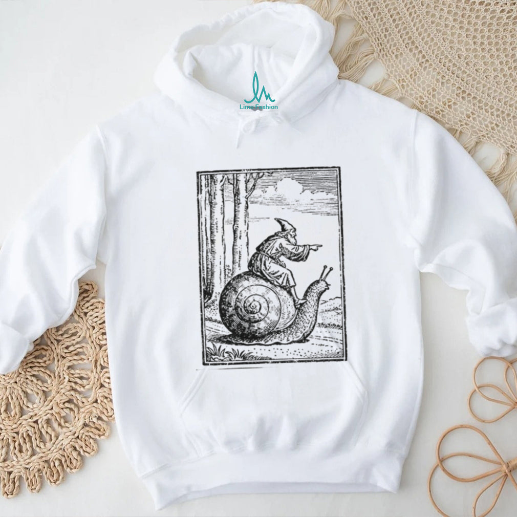 Medieval Snail Rider Graphic Vintage 90s Renaissance Fantasy shirt