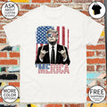 Merica Trump American USA flag 4th of July Independence Day Summer shirt