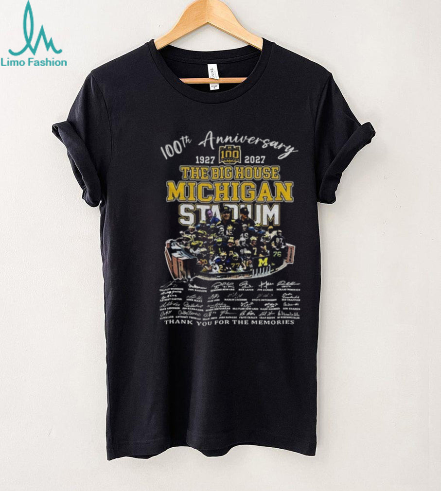 Michigan Stadium Football Memorabilia 100Th Anniversary The Big House Shirt