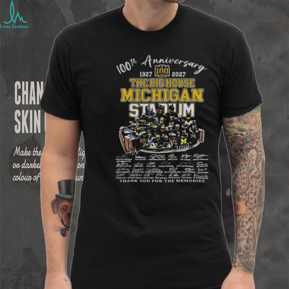 Michigan Stadium Football Memorabilia 100Th Anniversary The Big House Shirt