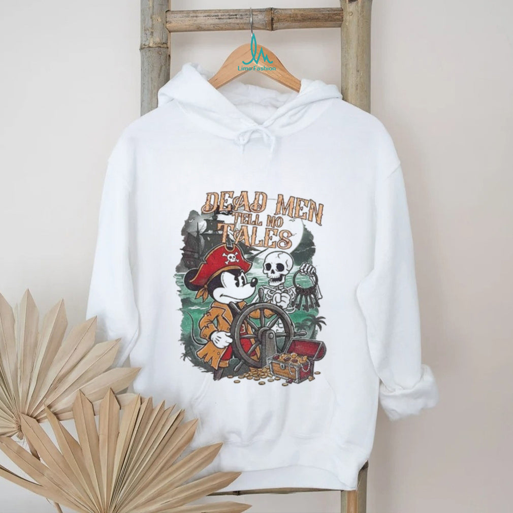 Mickey Mouse pirate skeleton dead men tell no tales shirt