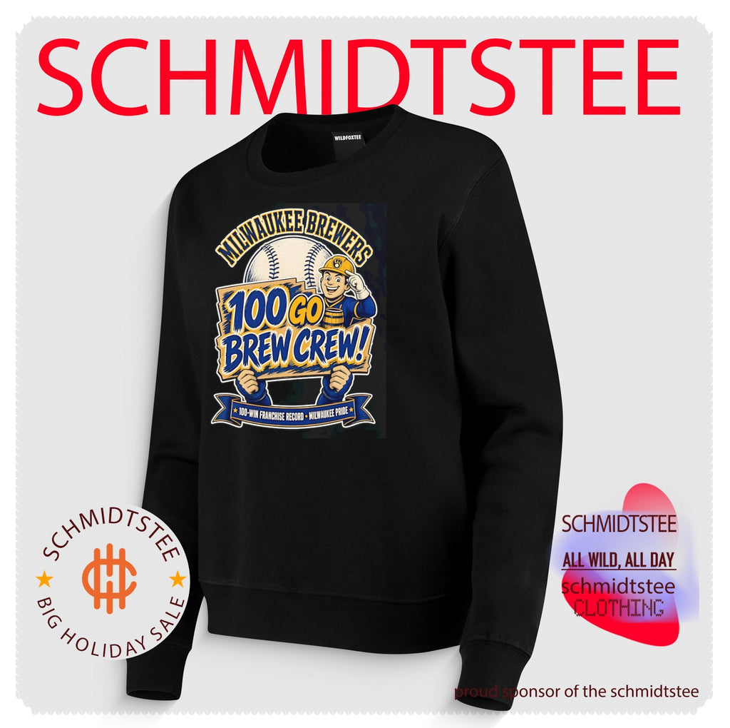 Milwaukee Brewers 2026 NL Champions 100 Go Brew Crew 100 Win Franchise record shirt