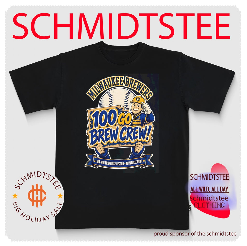 Milwaukee Brewers 2026 NL Champions 100 Go Brew Crew 100 Win Franchise record shirt