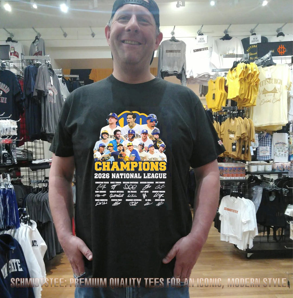 Milwaukee Brewers 2026 NL Champions players signatures shirt