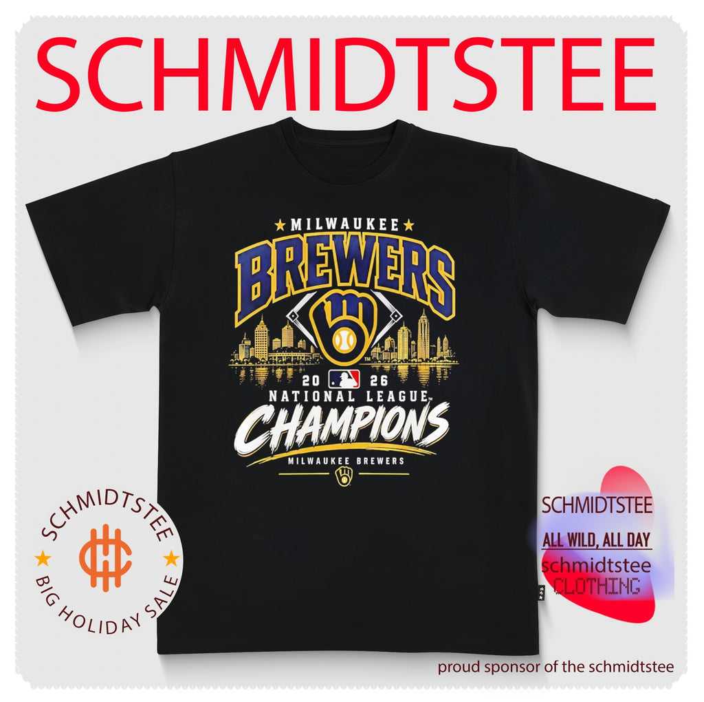 Milwaukee Brewers 2026 NLCS National League Champions skyline shirt