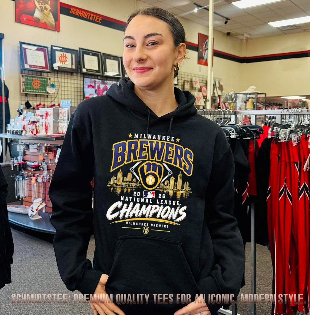 Milwaukee Brewers 2026 NLCS National League Champions skyline shirt