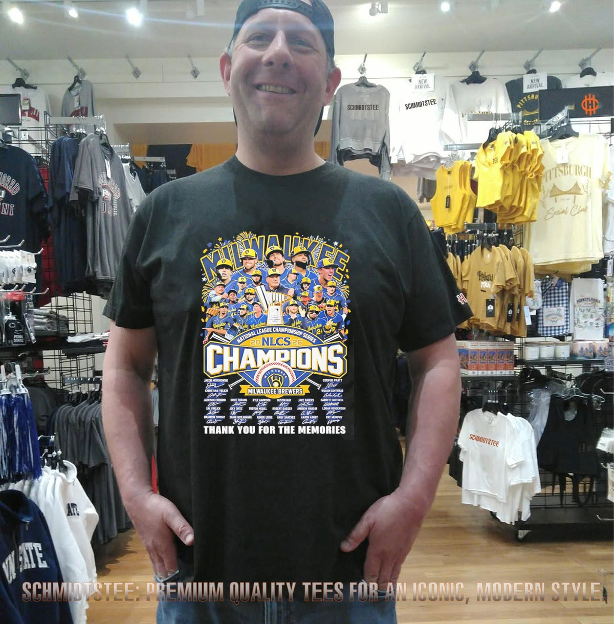 Milwaukee Brewers 2026 National League Champions NLCS thank you for the memories signature shirt