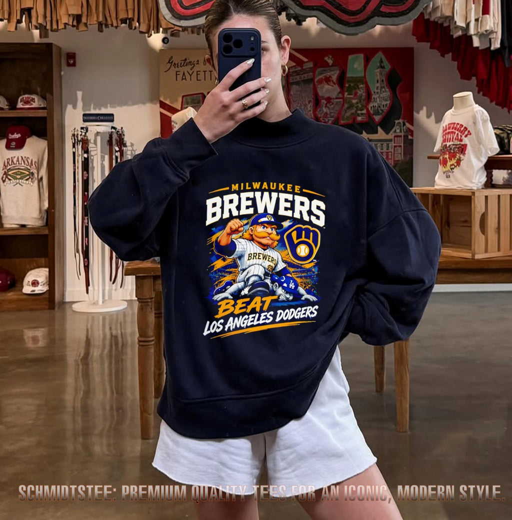 Milwaukee Brewers 2026 National League Champions beat Los Angeles Dodgers Mascot shirt