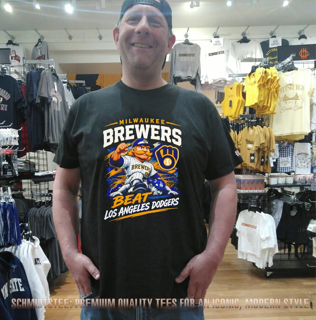 Milwaukee Brewers 2026 National League Champions beat Los Angeles Dodgers Mascot shirt