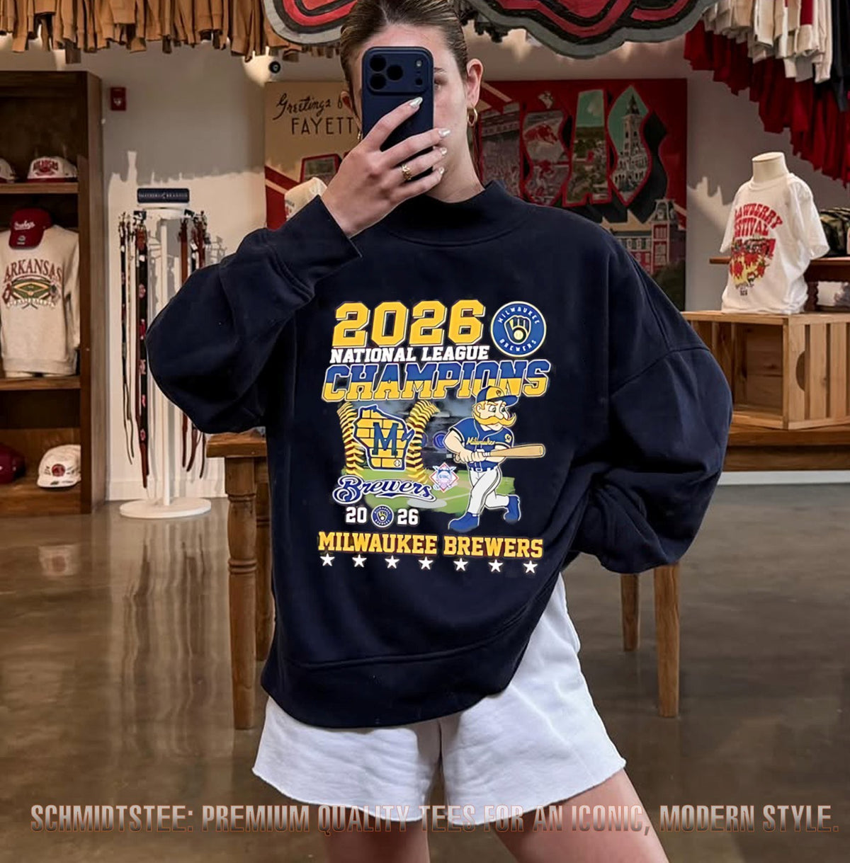 Milwaukee Brewers 2026 National League Champions mascot shirt