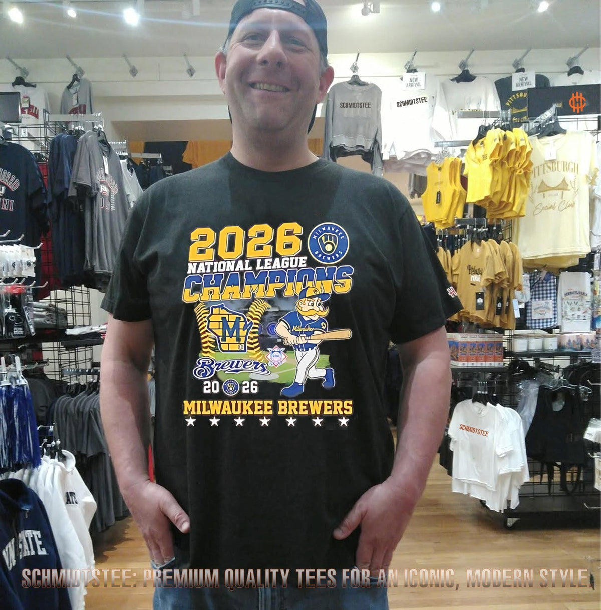 Milwaukee Brewers 2026 National League Champions mascot shirt