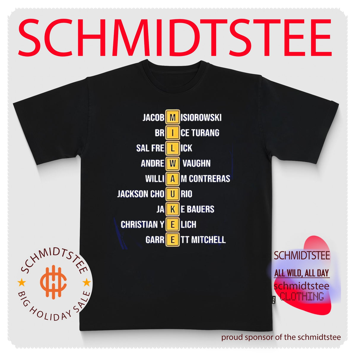 Milwaukee Brewers 2026 National League Champions players name shirt