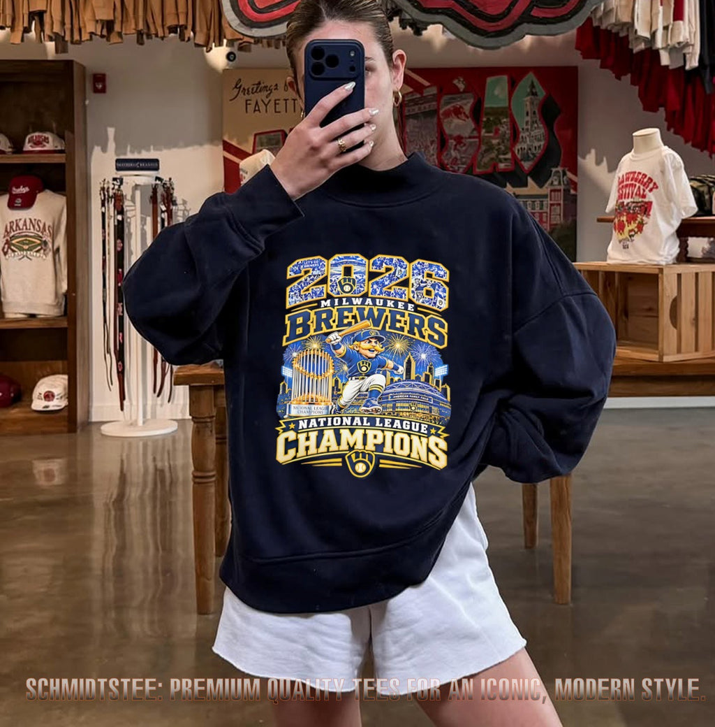 Milwaukee Brewers Baseball 2026 National League Champions Mascot shirt